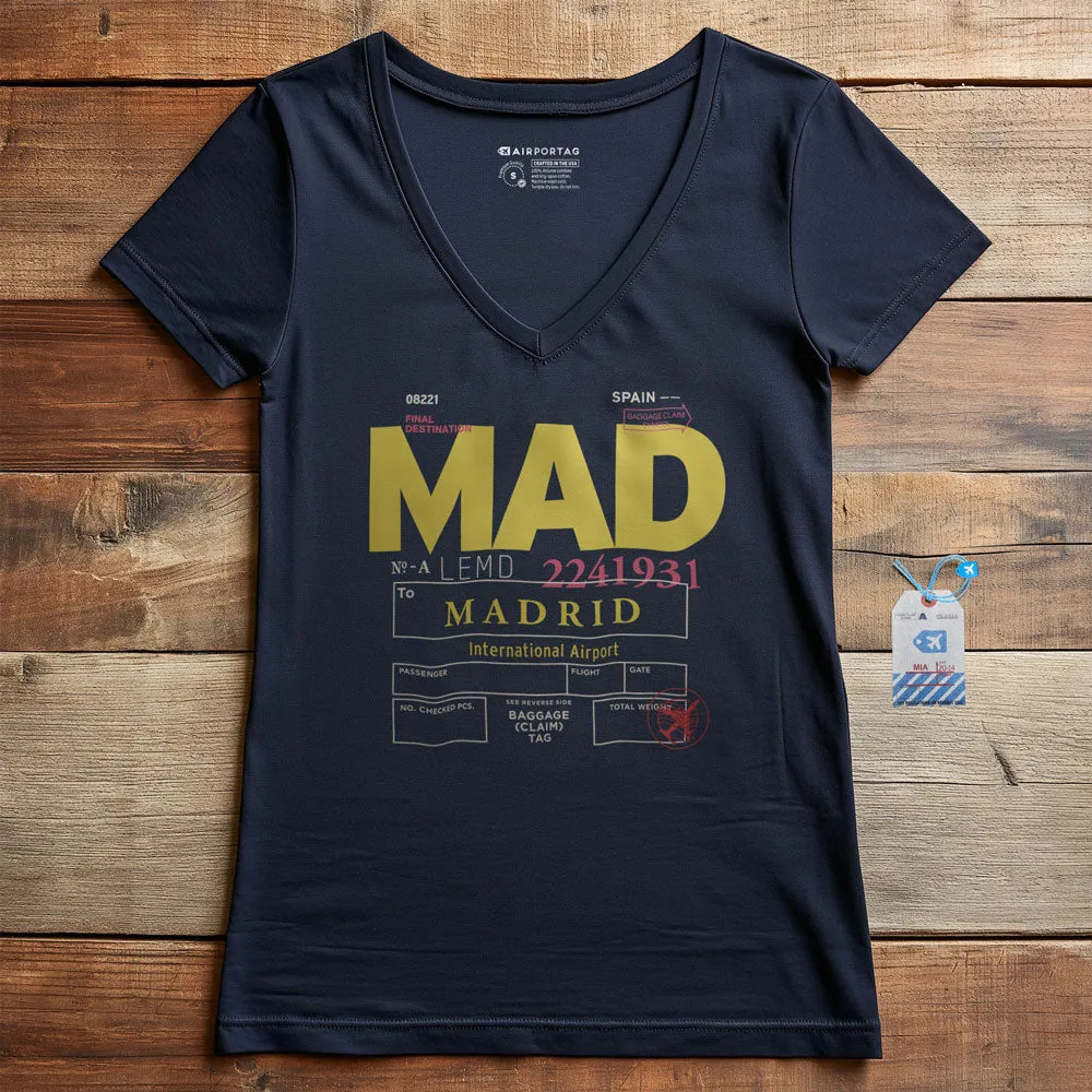 MAD - Women's V-Neck T-Shirt