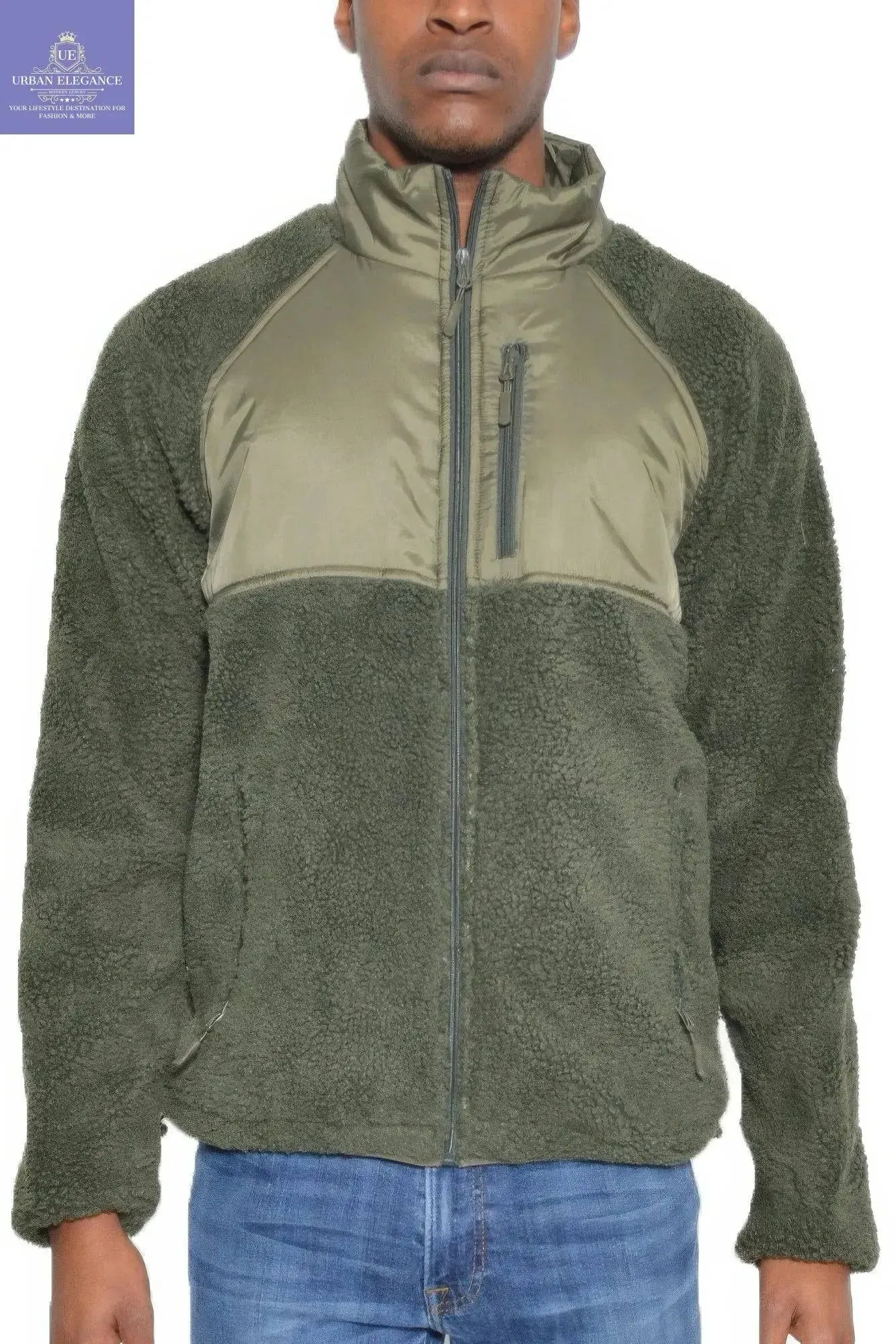 Men's Cozy Sherpa Fleece Winter Jacket