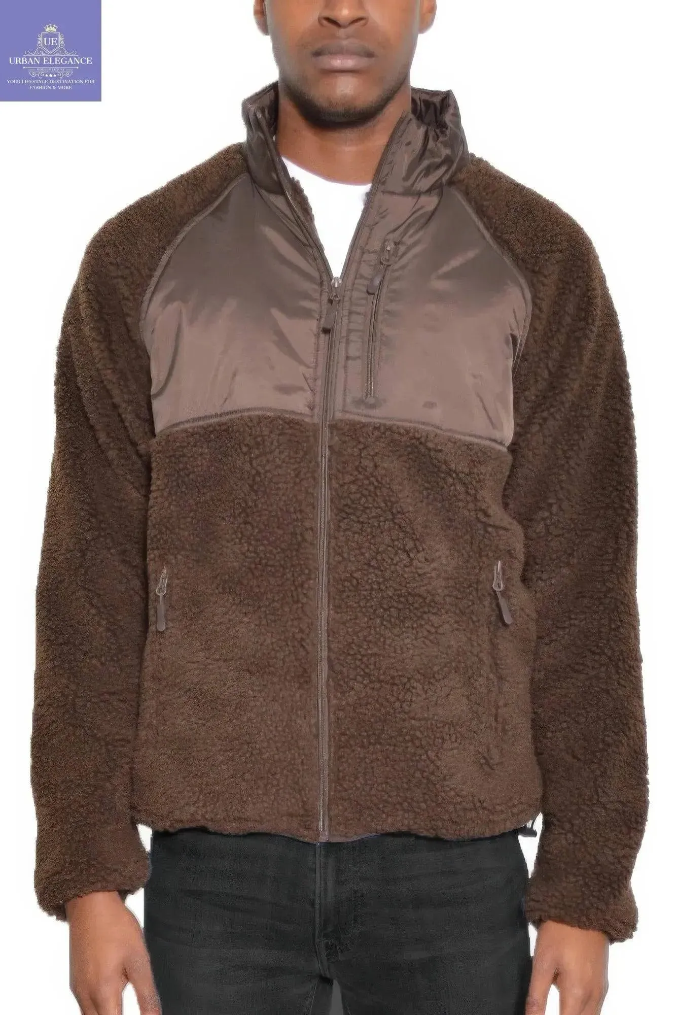 Men's Cozy Sherpa Fleece Winter Jacket