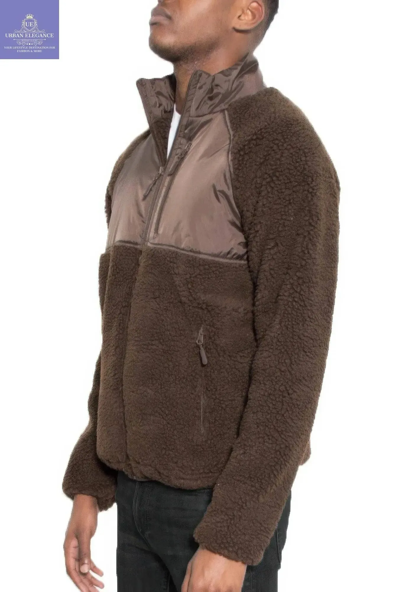 Men's Cozy Sherpa Fleece Winter Jacket