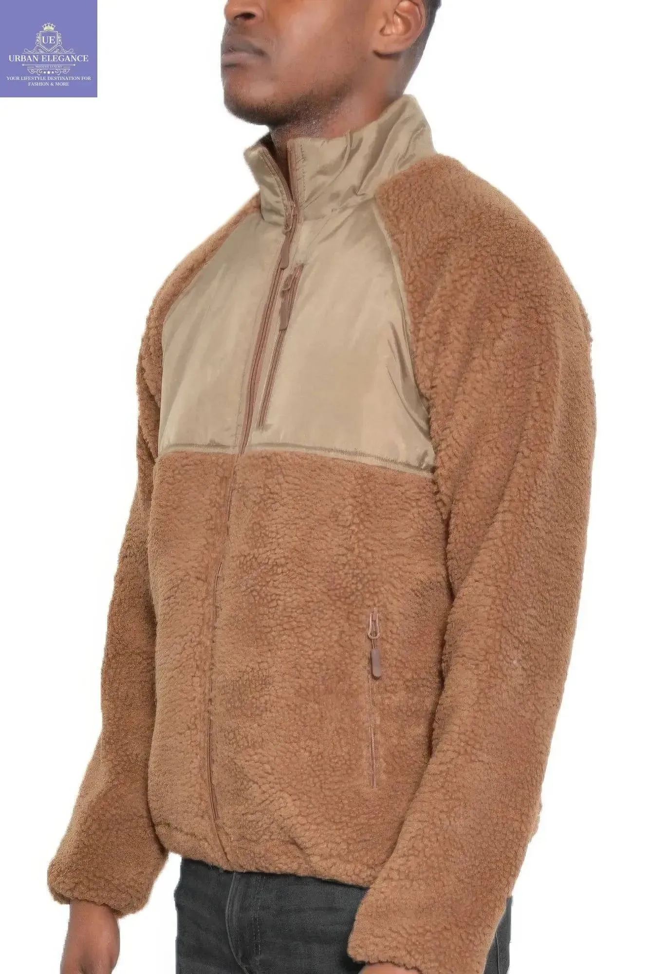 Men's Cozy Sherpa Fleece Winter Jacket