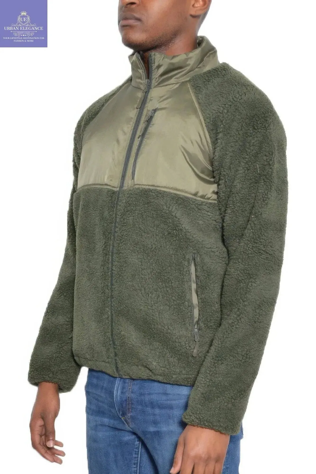 Men's Cozy Sherpa Fleece Winter Jacket