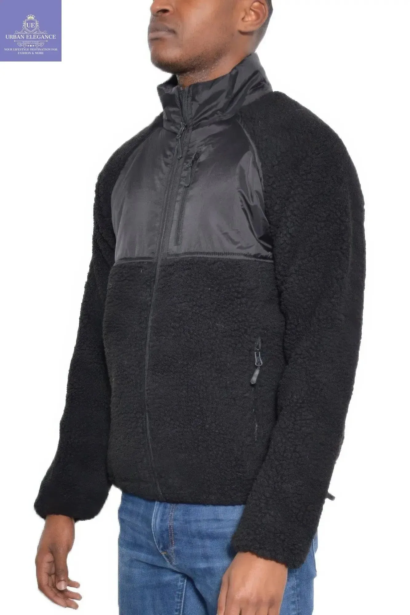 Men's Cozy Sherpa Fleece Winter Jacket