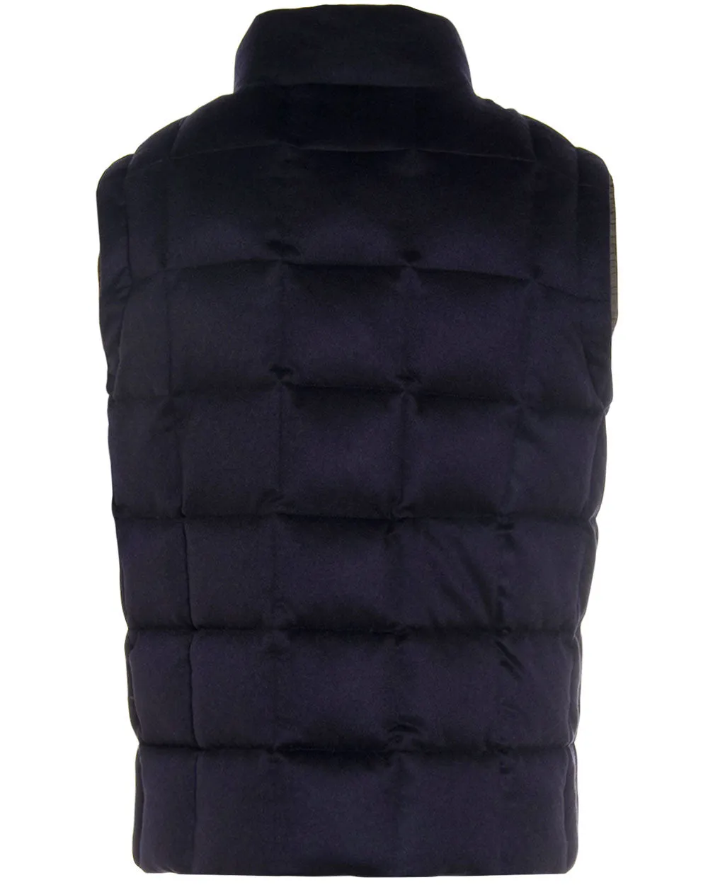 Navy Quilted Puffer Vest