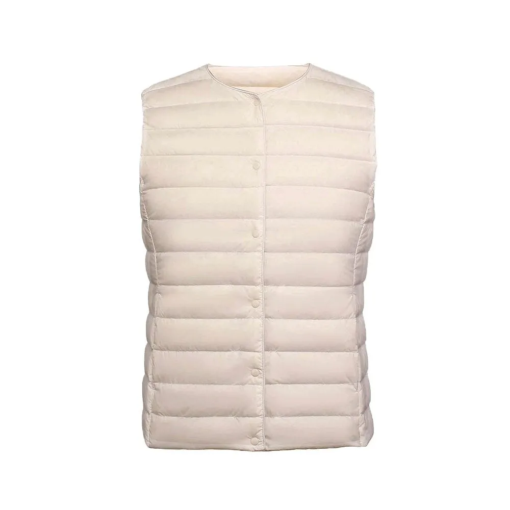 NewBang 90% Matt Fabric Women's Warm Vests Ultra Light Down Vest Women Two Ways Waistcoat Portable Warm Sleeveless Winter Liner