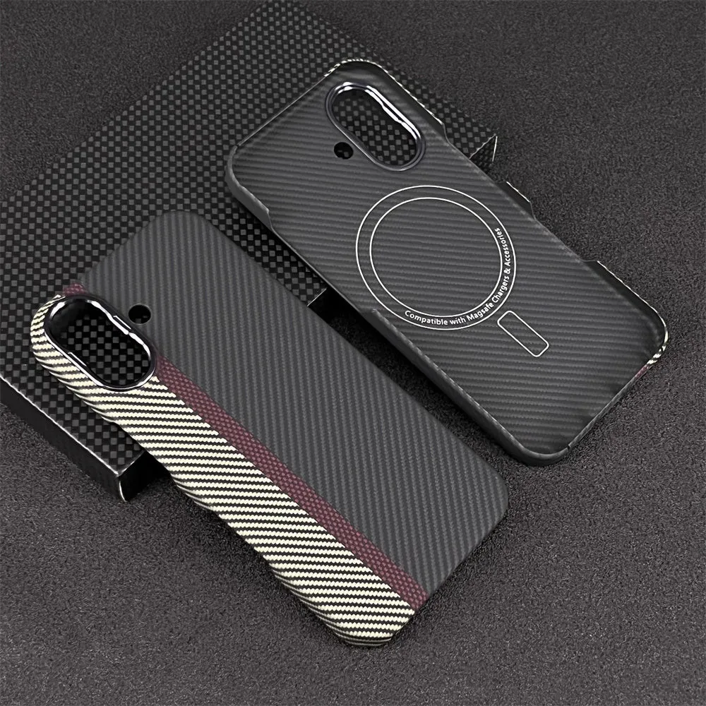 Oatsbasf Luxury Pure Aramid Fiber Case for Apple iPhone 16 Series