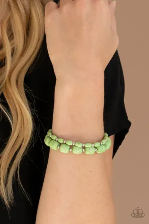 Open Door Jewelry - Colorfully Country - Green Bracelet - Paparazzi Accessories