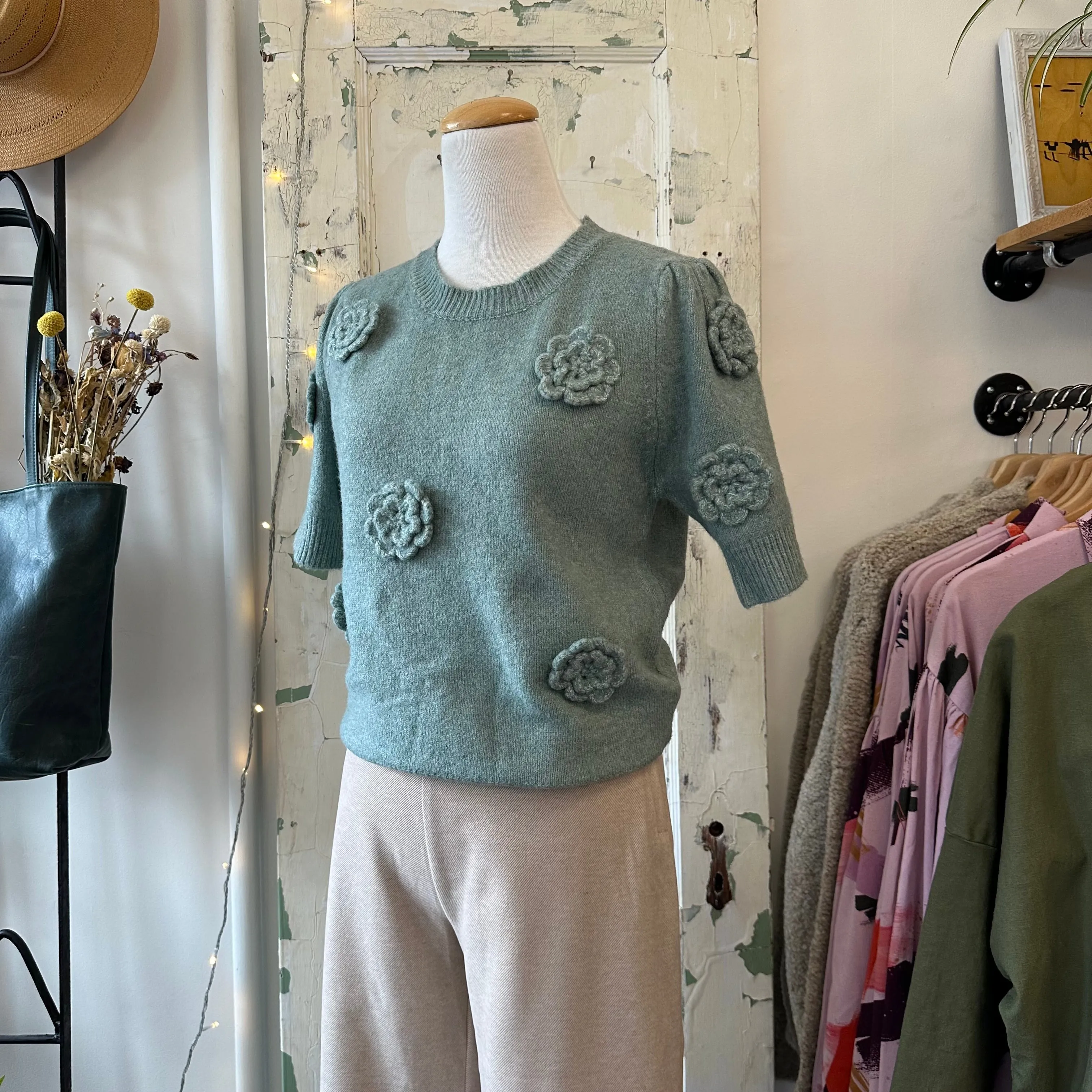 Pink Martini // Roslyn Sweater Green