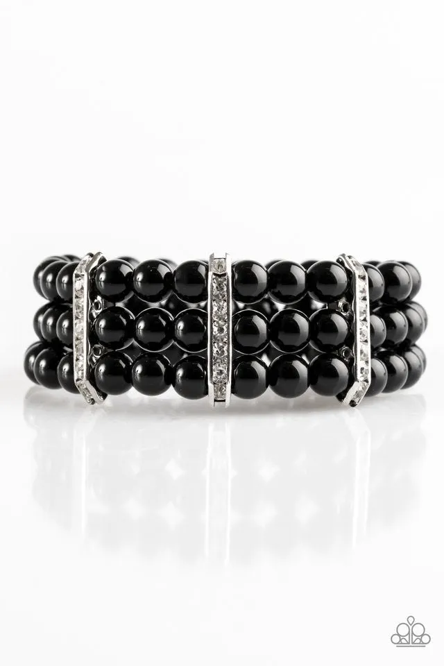 Put On Your GLAM Face Black-Bracelet