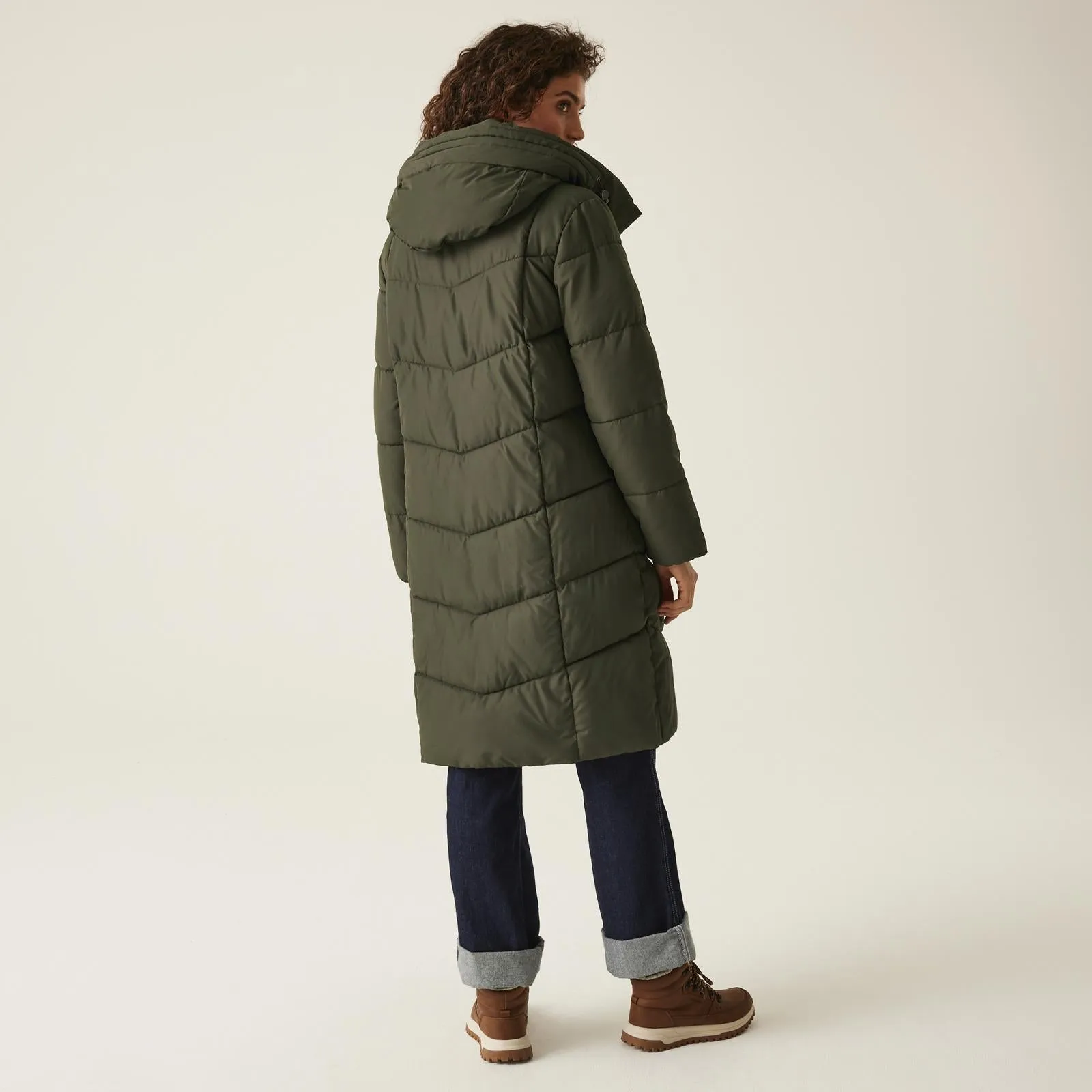 Regatta Womens Nurie Longline Hooded Padded Jacket