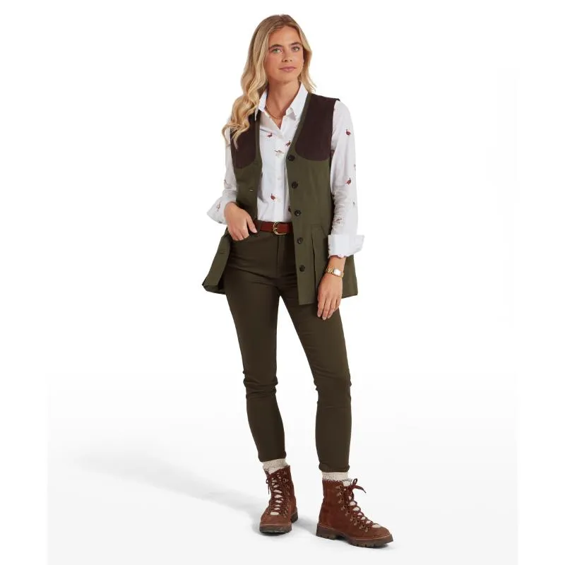 Schoffel All Season Ladies Shooting Vest - Dark Olive