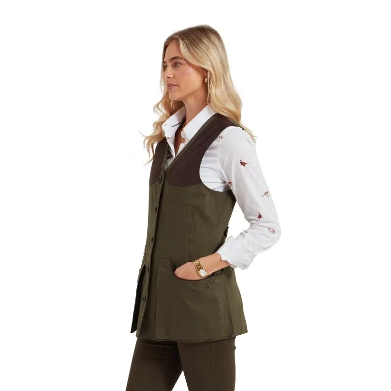 Schoffel All Season Ladies Shooting Vest - Dark Olive