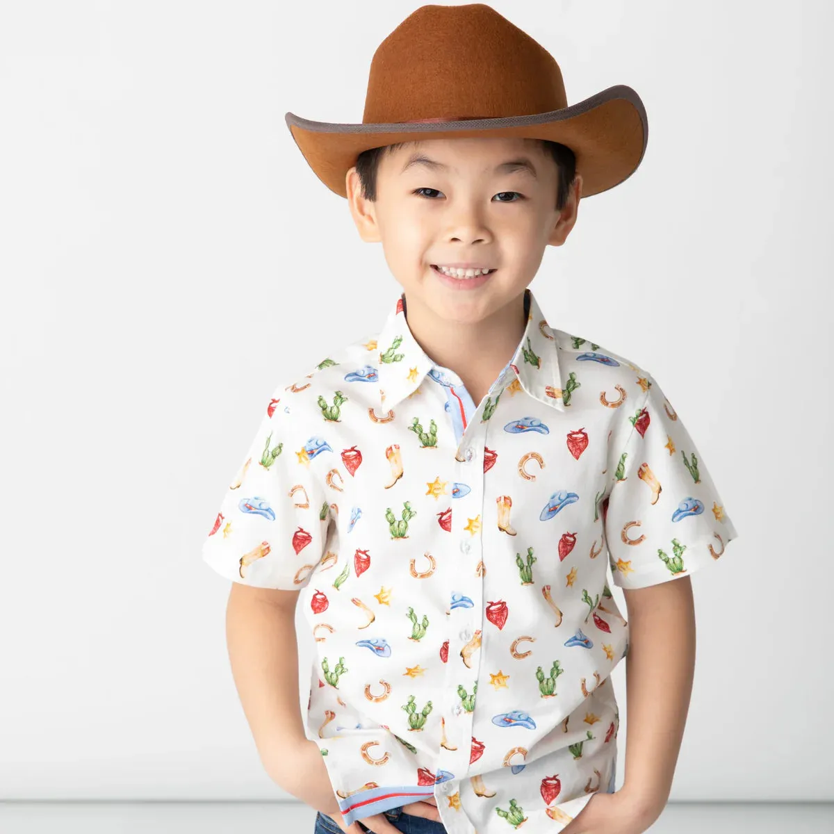 Short Sleeve Shirt, Wild West