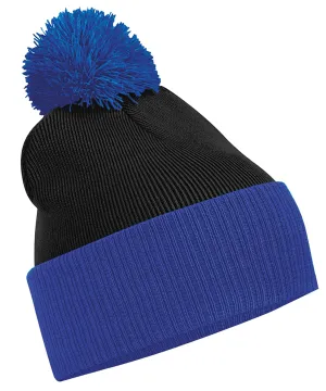 Snowstar® two-tone beanie | Black/Bright Royal