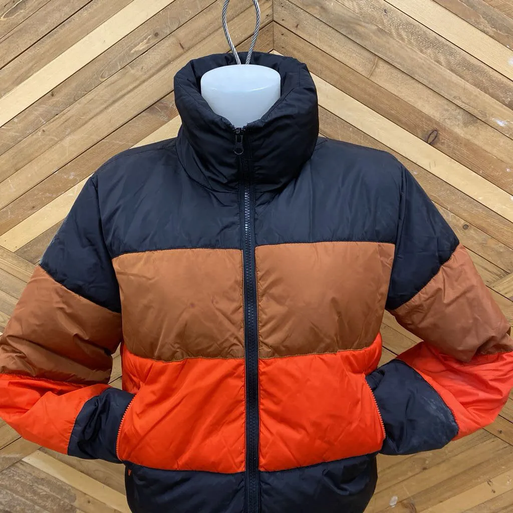 Steve Madde- puffer jacket : Black Orange -women-SM