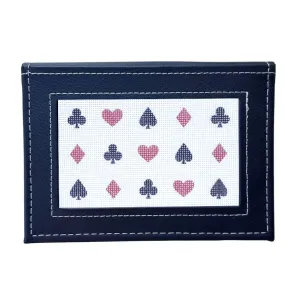 Suits Needlepoint Gift Box   Playing Cards