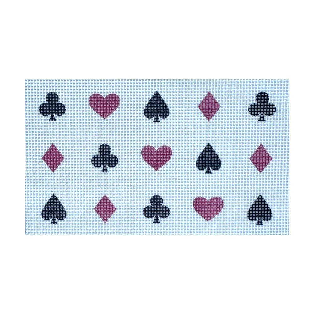 Suits Needlepoint Gift Box   Playing Cards