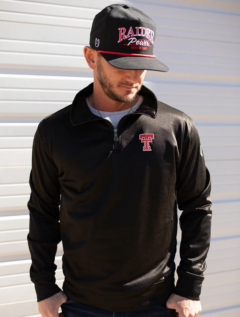 Texas Tech Dark Horse Essentials "Throwback Double T" 3.0 Quarter-Zip Pullover