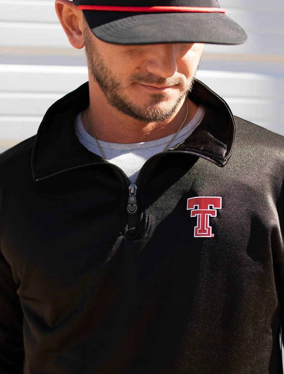 Texas Tech Dark Horse Essentials "Throwback Double T" 3.0 Quarter-Zip Pullover