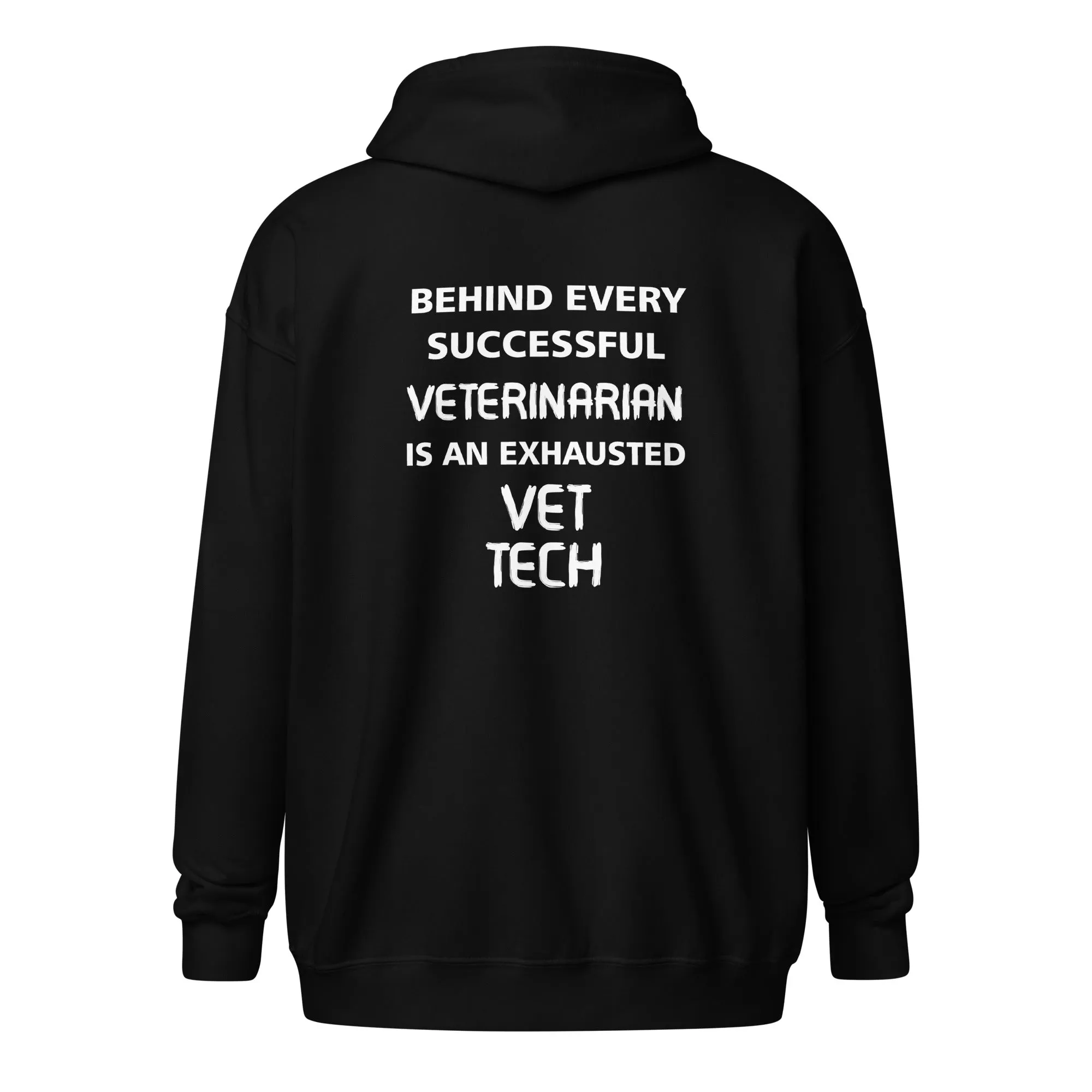 Vet Tech - Exhausted Unisex Zip Hoodie