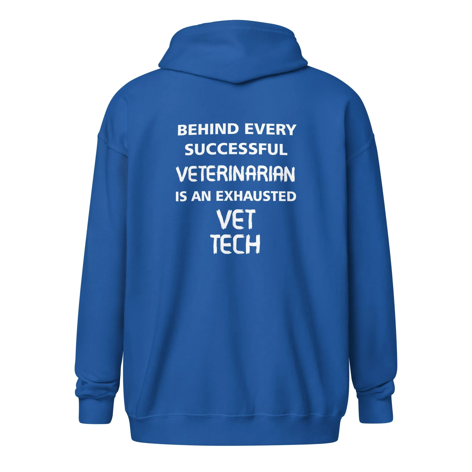 Vet Tech - Exhausted Unisex Zip Hoodie