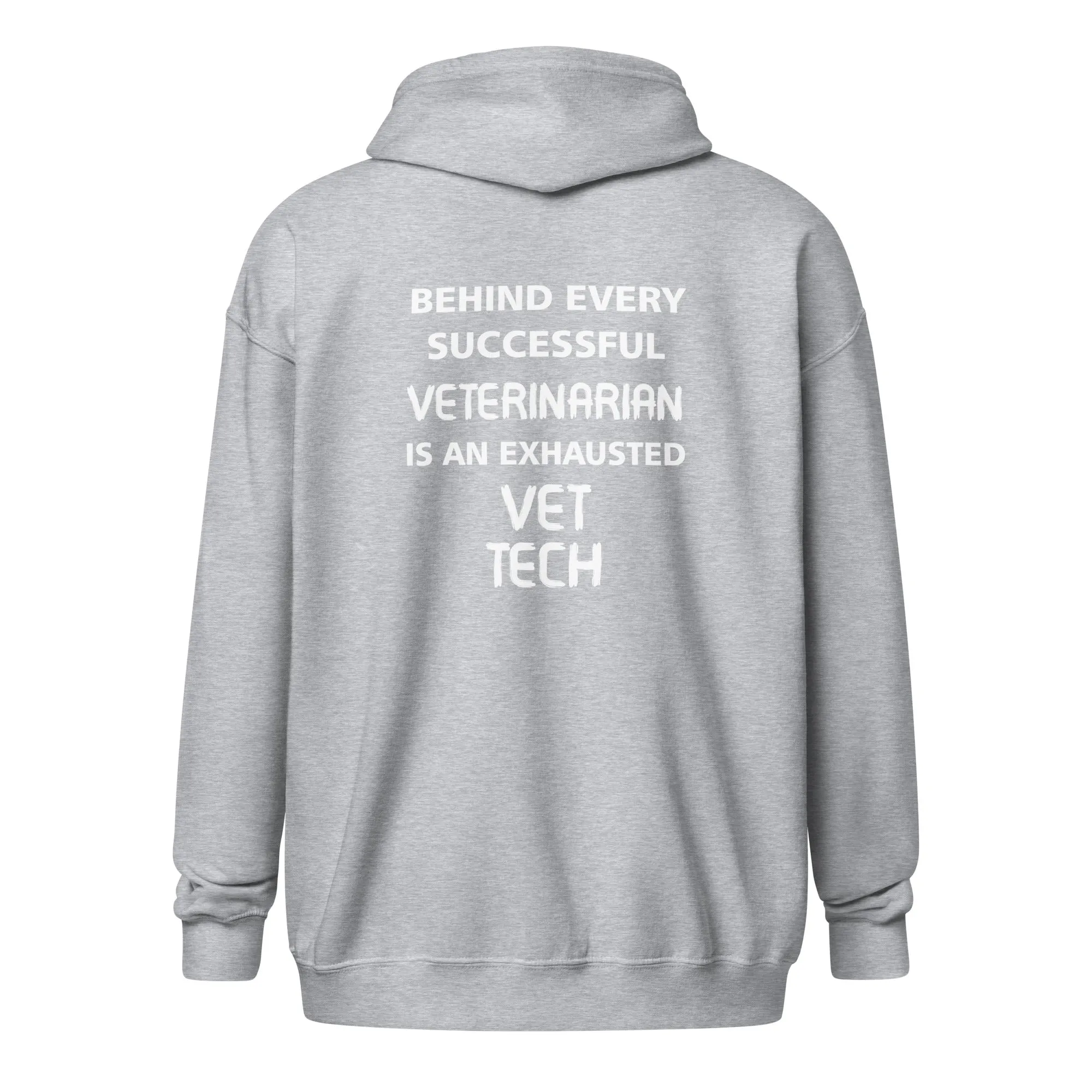 Vet Tech - Exhausted Unisex Zip Hoodie