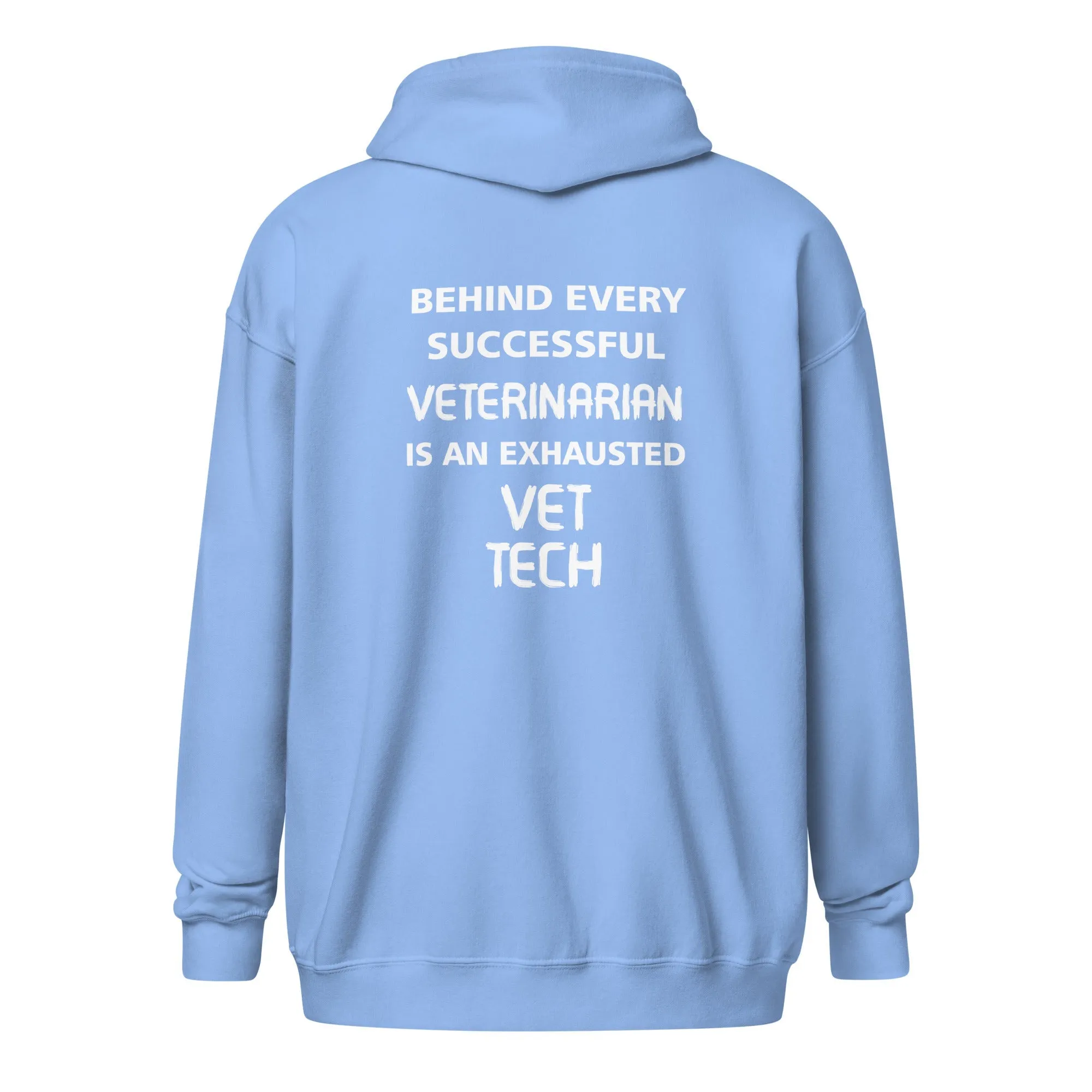 Vet Tech - Exhausted Unisex Zip Hoodie