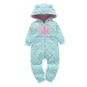 Winter Baby Romper hoodies kids clothing