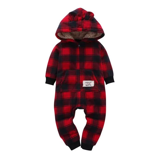 Winter Baby Romper hoodies kids clothing