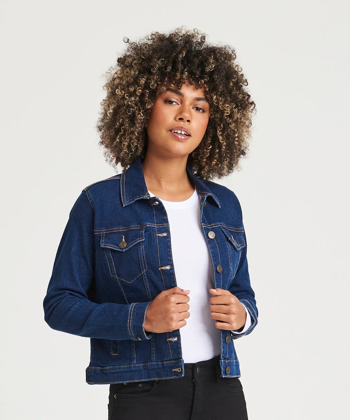 Womens Olivia denim jacket | Light Blue Wash