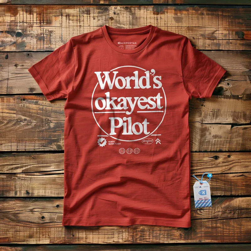 World's Okayest Pilot - T-shirt