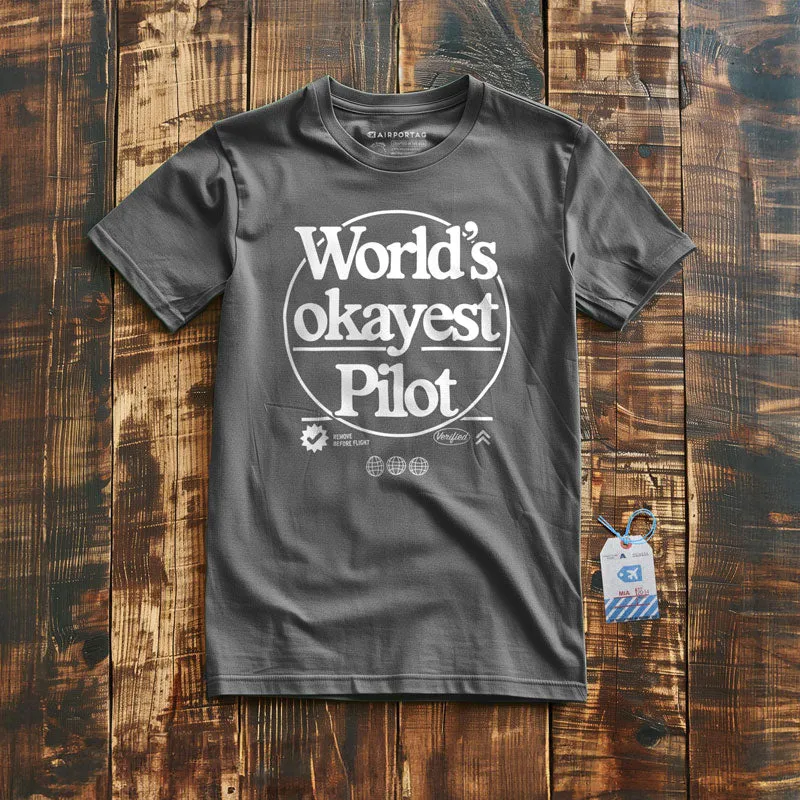 World's Okayest Pilot - T-shirt