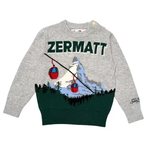 ZERMATT POSTCARD CABLE SWEATER